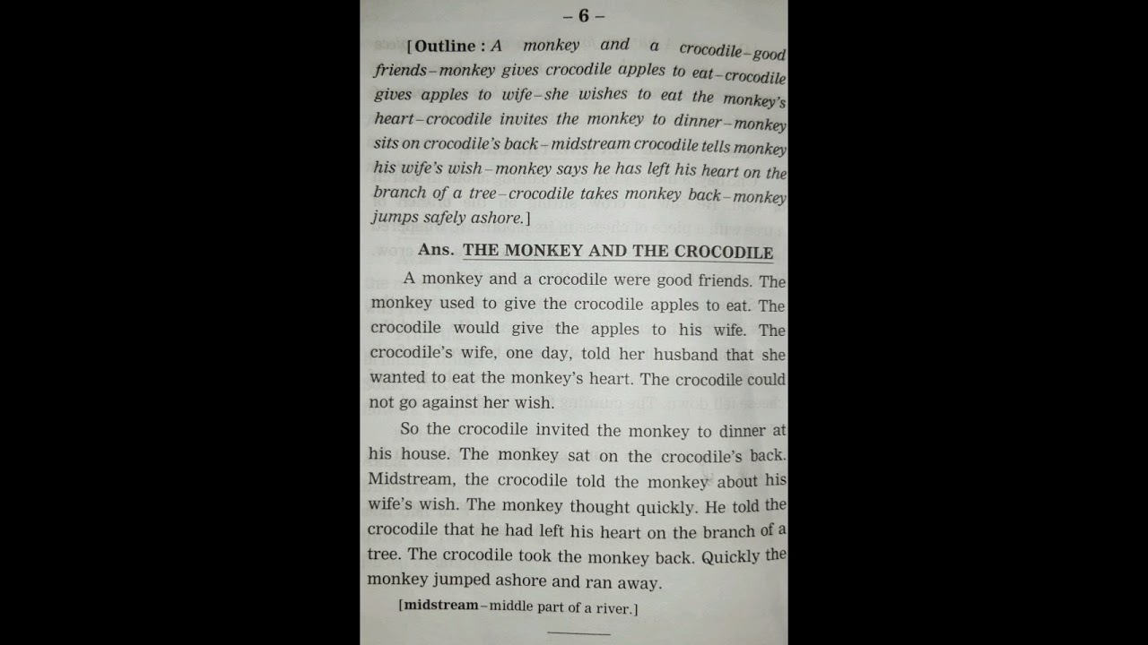 Story Writing |The Monkey And The  Crocodile | English Writing Skills | Let's Learn Grammar