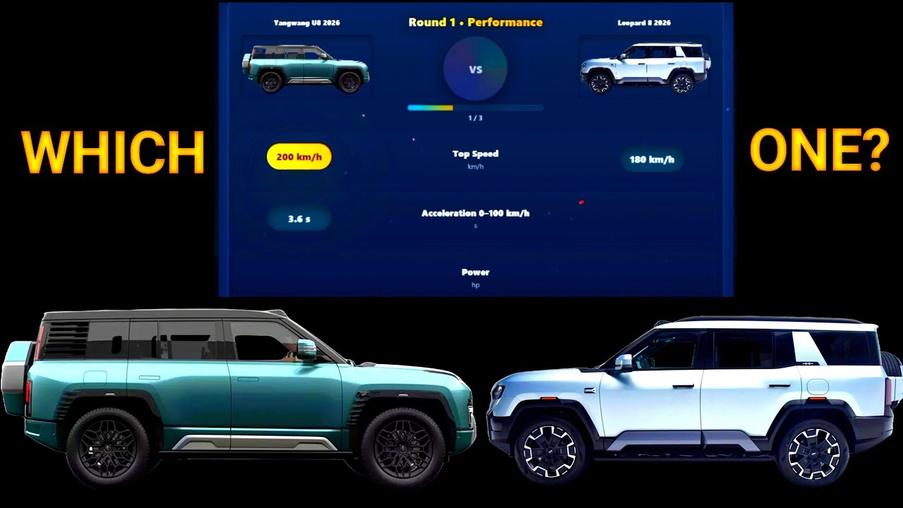 BYD’s Two Craziest SUVs Finally Face Off U8 vs Leopard 8 