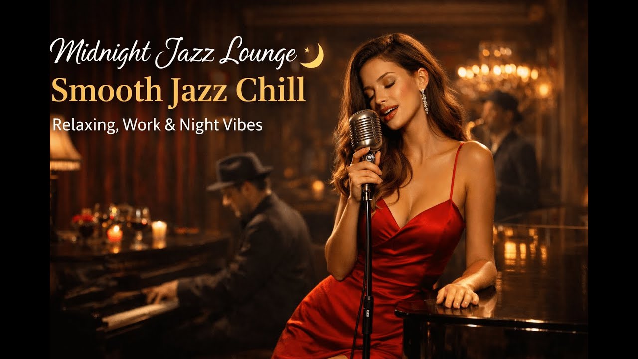 Midnight Jazz Lounge 🌙 | Smooth Jazz Chill for Relaxing, Work & Night Vibes. #MidnightJazzLounge
