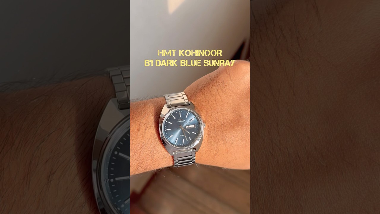 India’s Iconic Watch Returns 💙 | HMT Kohinoor Quartz B1 Dark Blue Sunray | Vintage Meets Quartz