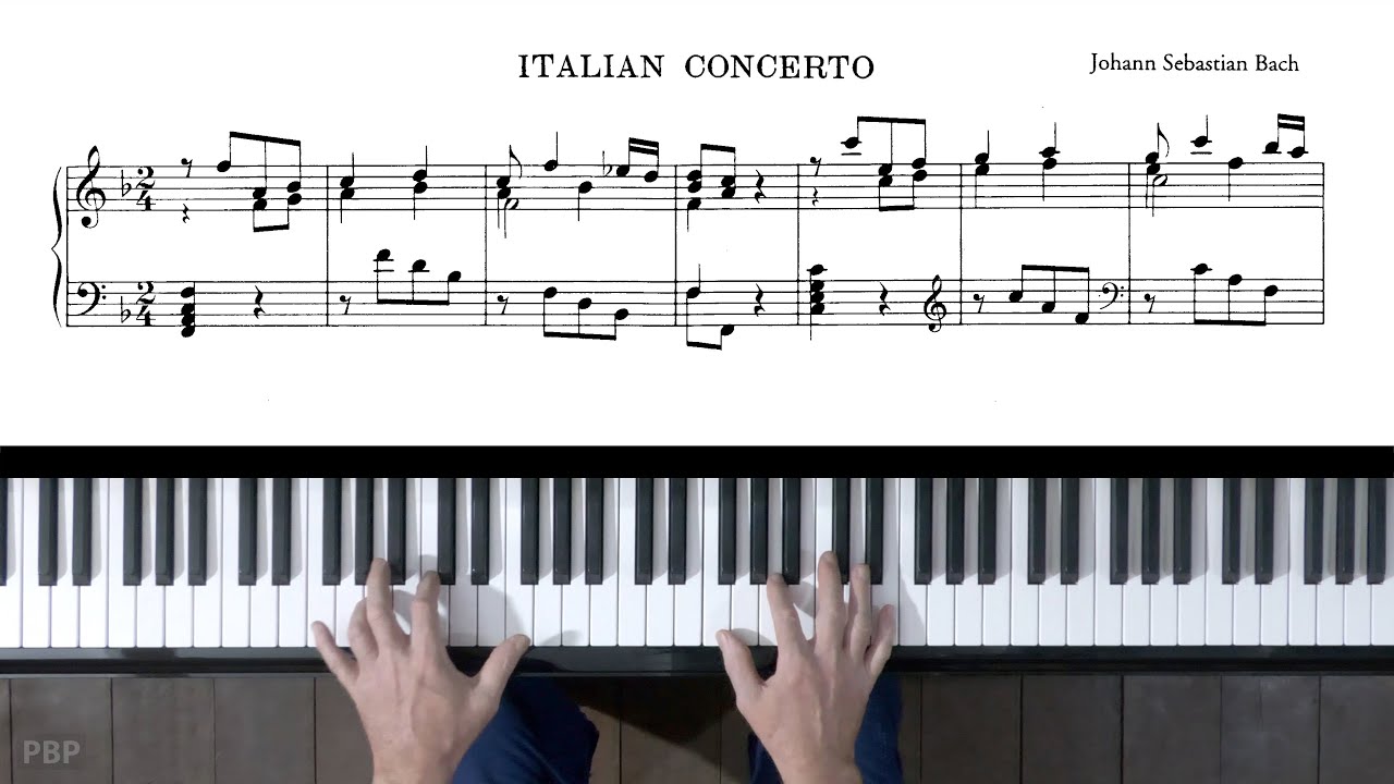 Bach Italian Concerto (complete) FEURICH 133 Upright Piano