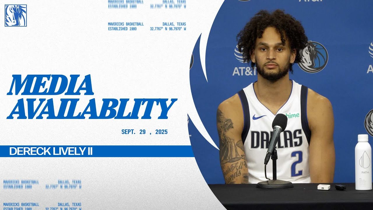 Dereck Lively II | 25-26 Media Day Press Conference | 09/29/25