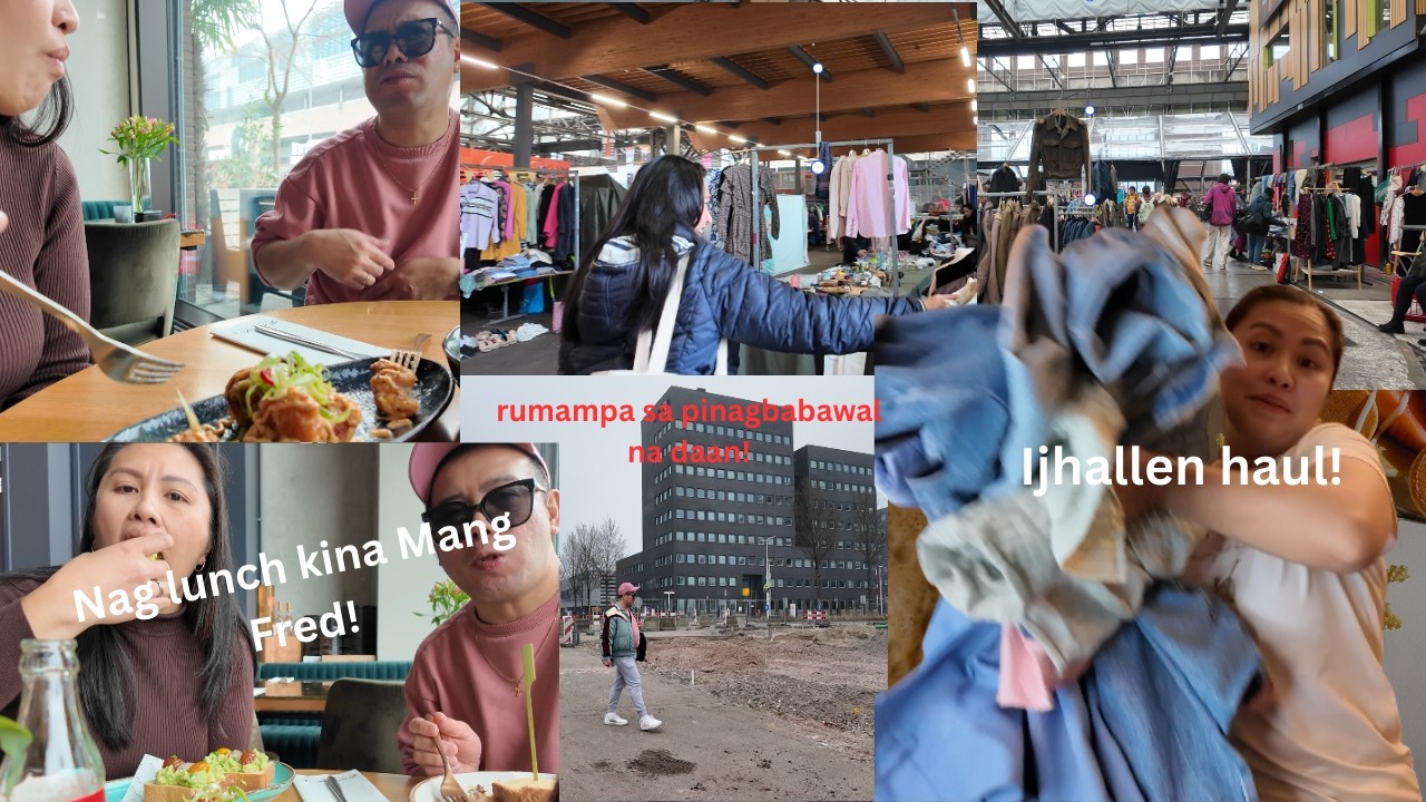 Nag shopping sa Ijhallen!Ang saya ng buhay pag may masikip na friend!Naglunch kina mang Fred.