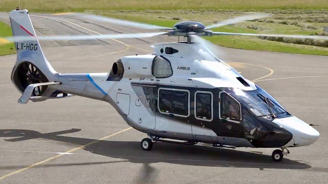 Airbus H160 | Landing at Nancy Essey Airport #helicopter #aviation #video #engineering #innovation