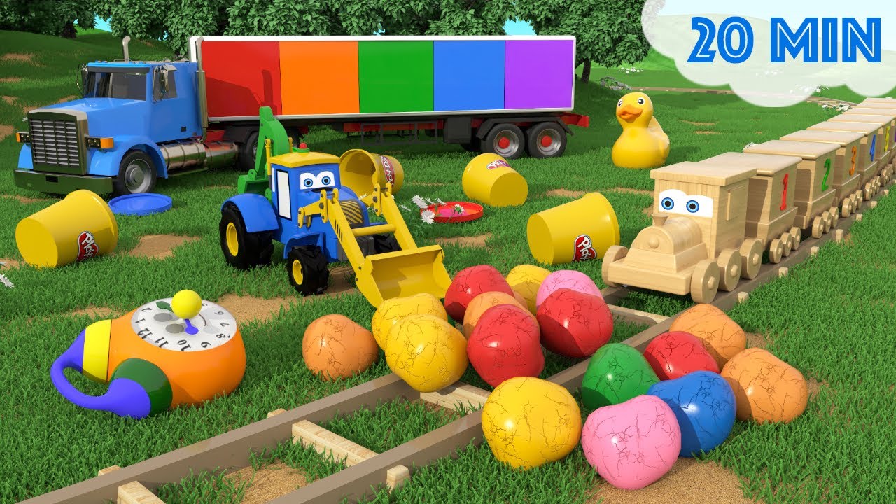 Wooden Train Jimmy Adventures - 3D Cartoons Compilation