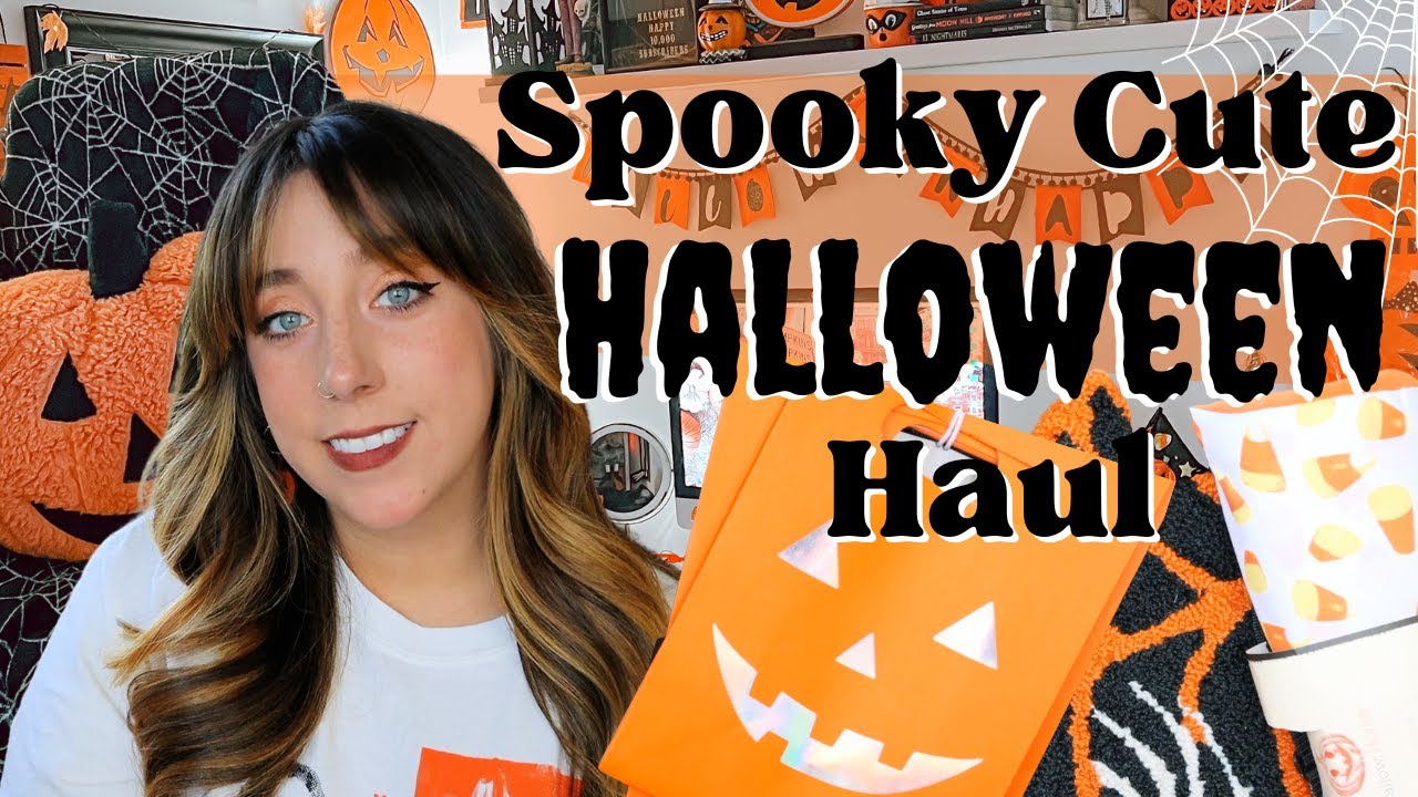 NEW HALLOWEEN HAUL! SPOOKY CUTE!  TJ MAXX + HOMEGOODS | HALLOWEEN HAPPY