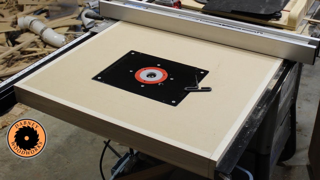 Table Saw extension wing Router Table