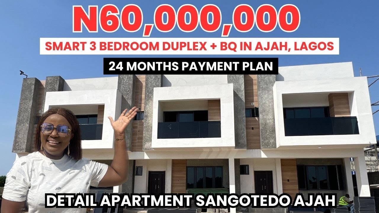 INSIDE A SMART 3 BEDROOM TERRCAE DUPLEX + BQ | DETAIL APARTMENTS SANGOTEDO AJAH LAGOS #housesinlekki