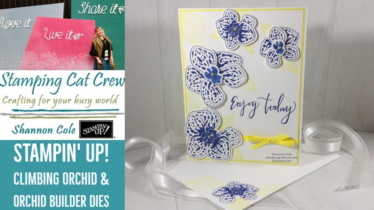 Stampin Up Climbing Orchid Enjoy Today card