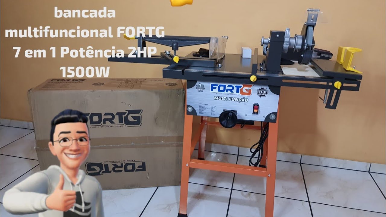 Serra Multifuncional FORTG 7 em 1 de bancada: Teste Completo de Todas as Funções!