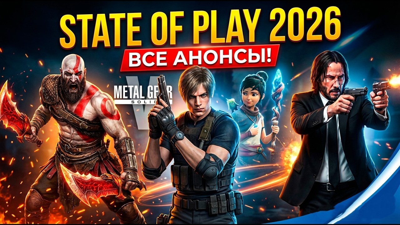 State of Play 2026: ТОП-6 ГЛАВНЫХ АНОНСОВ | Кратос возвращается!