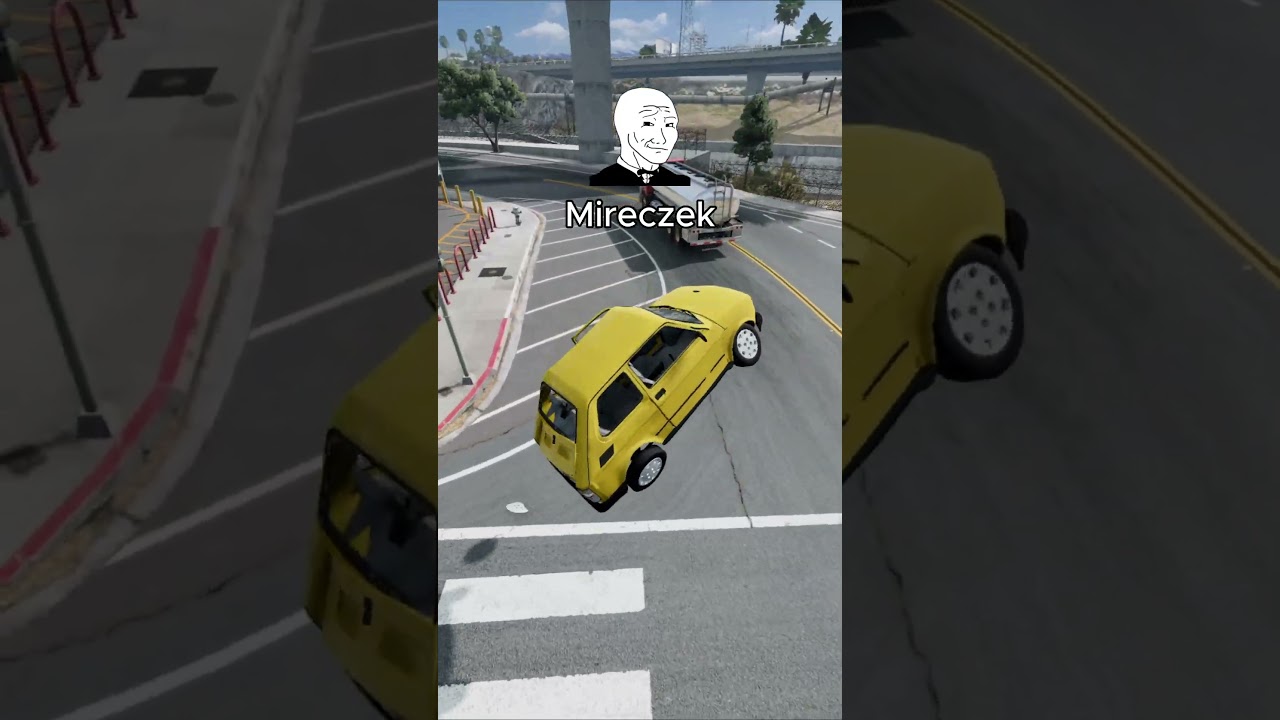 CZOŁOWO NA CIĘŻAR&Oacute;WKĘ🤣 #beamngdrive #challenge #beamngnoob #beamngtuf #automobile