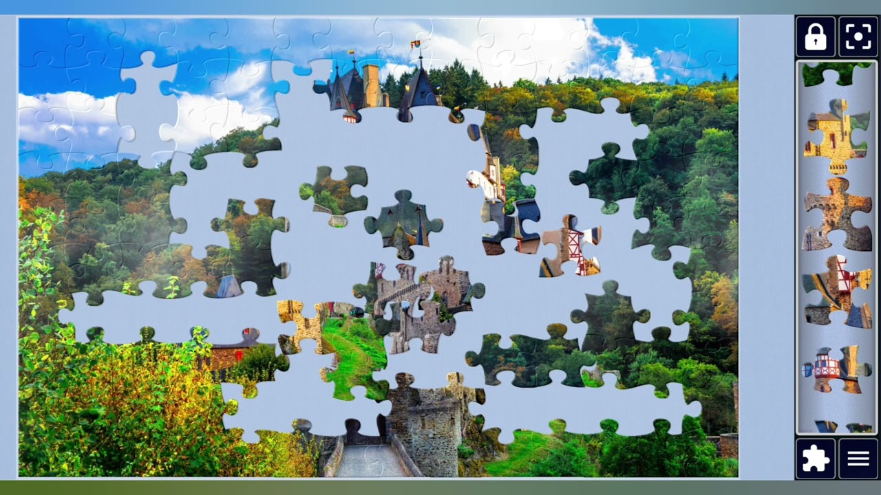 Medieval Hilltop Castle🏰✨️//jigsaw puzzles Craft🧩//Amazing puzzles Art🧩//puzzlesArt🧩🧩//