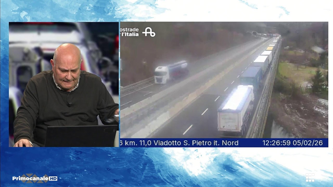 Una giornata sulle autostrade della Liguria del 05.02.2026
