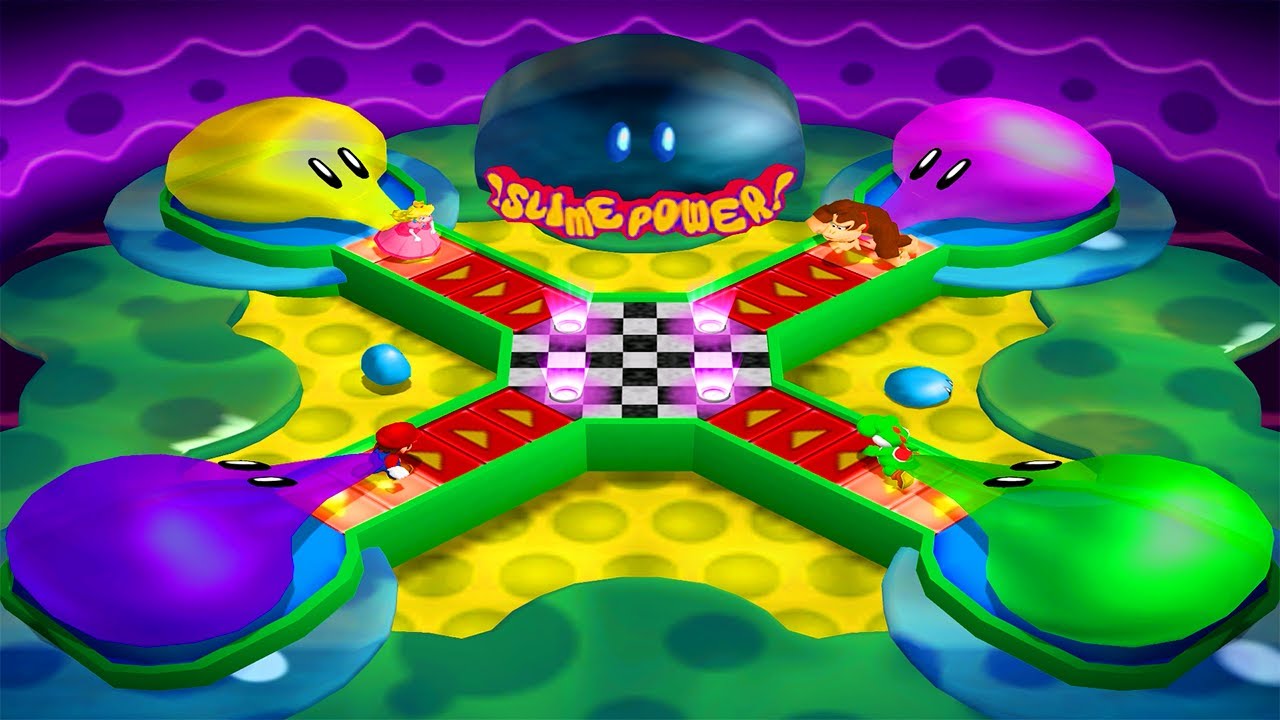 Mario Party 4 Battle Mode - Mario vs Yoshi vs Donkey Kong vs Peach