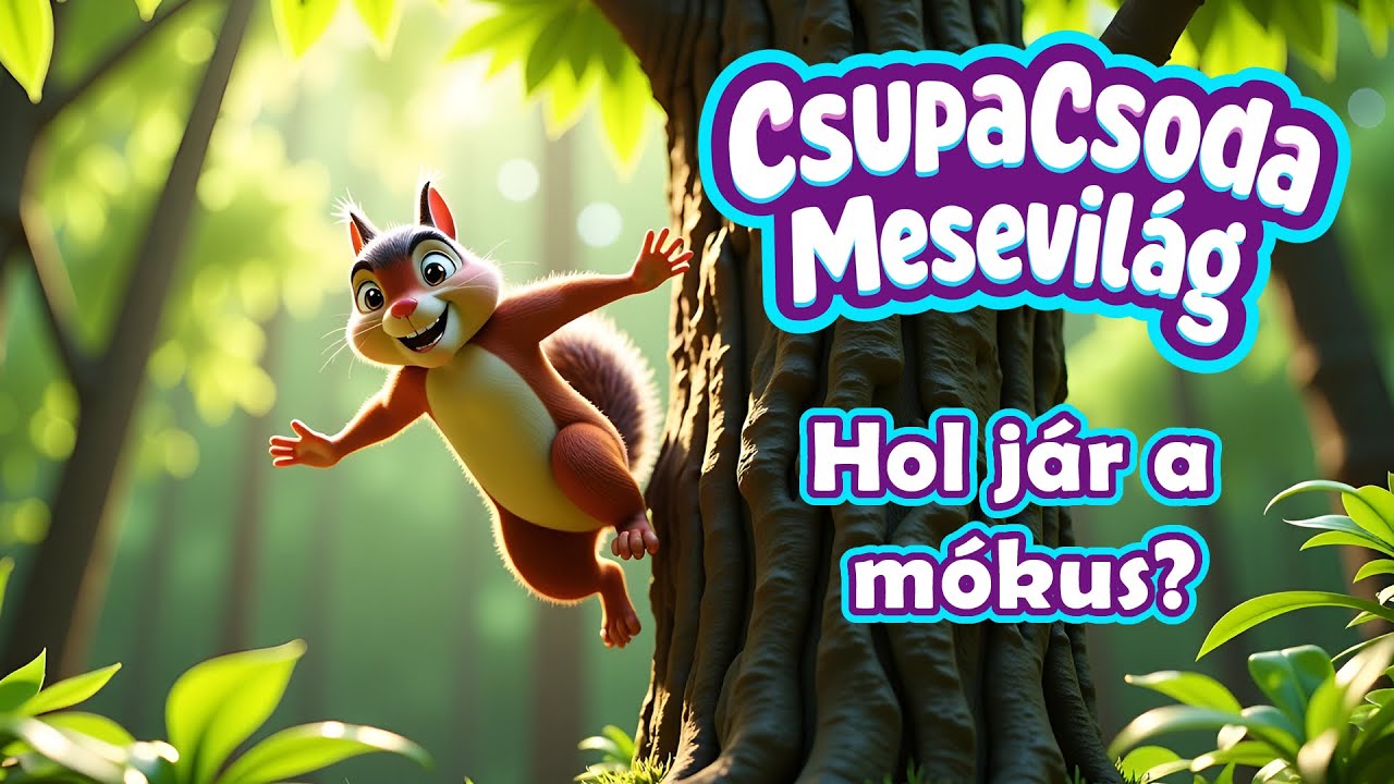 Hol jár a mókus? 🐿️ | Nyugodt erdei gyerekdal | Állatos dal gyerekeknek