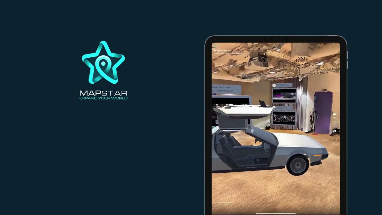 Mapstar - NextFrontiers 2022 - E-Lorean Fully Electric Sports Car - XR Experience