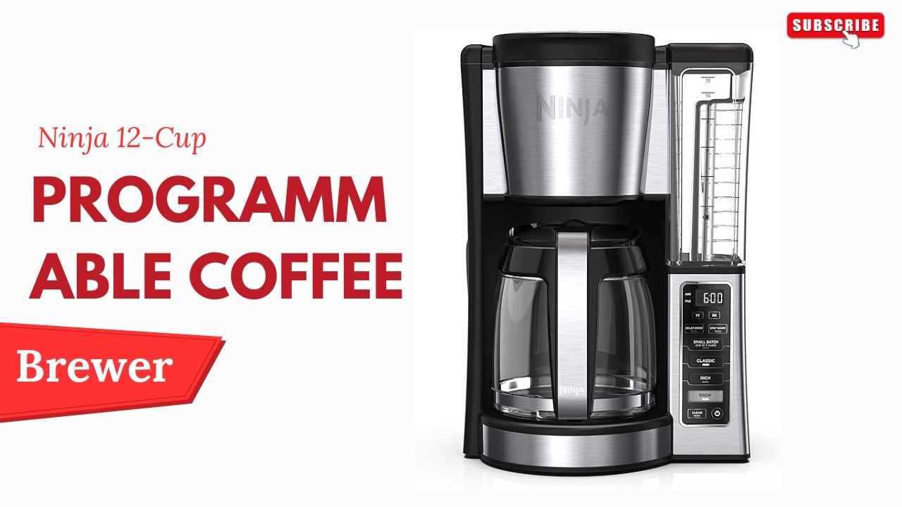 Ninja 12-Cup Programmable Coffee Brewer – Classic & Rich Coffee, Your Way