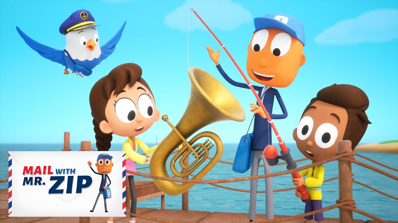 Fishing Surprise! | 40 MINUTES Mail with Mr.ZIP Mailman Cartoons | Fun Videos for Kids & Families