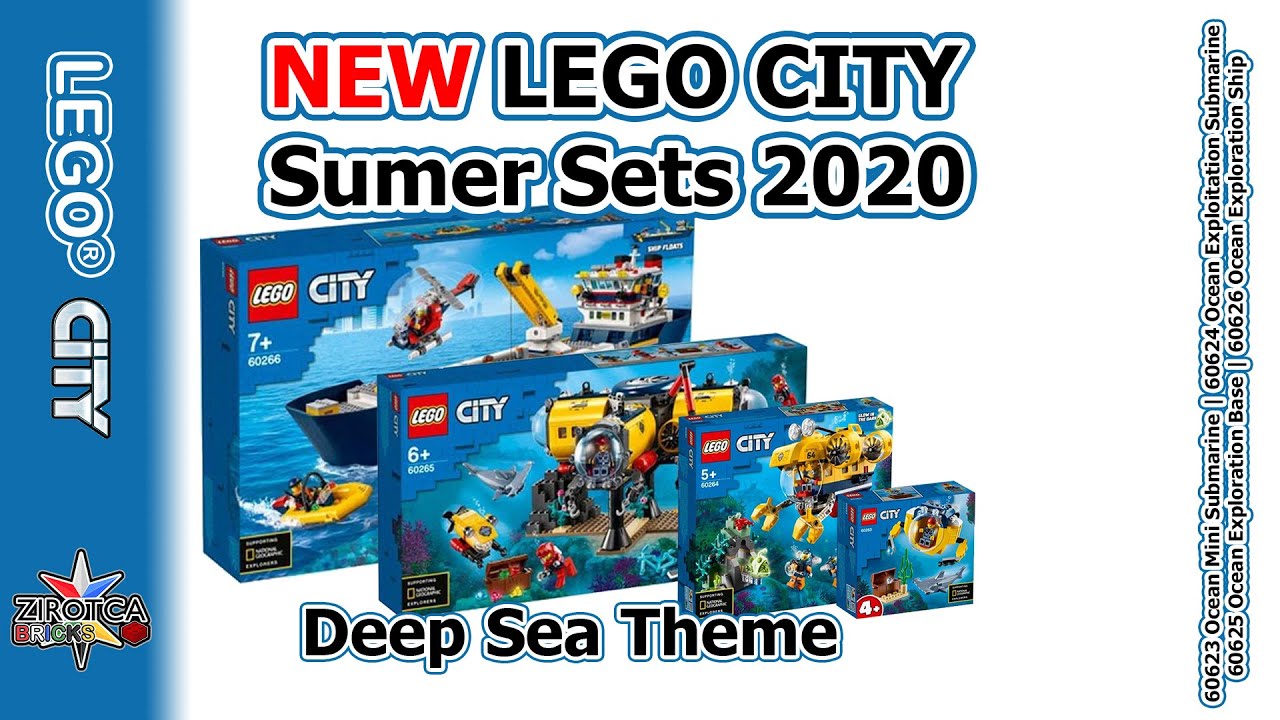 LEGO CITY 2020 Summer Sets | LEGO News 2020 - Deep Sea Theme | LEGO Sets 20263 20264 20265 20266