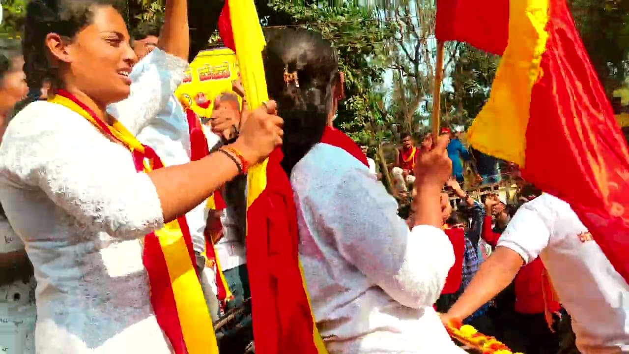 belagavi rajyotsav girls dancing. karnataka rajyotsav 2022 belagavi dj