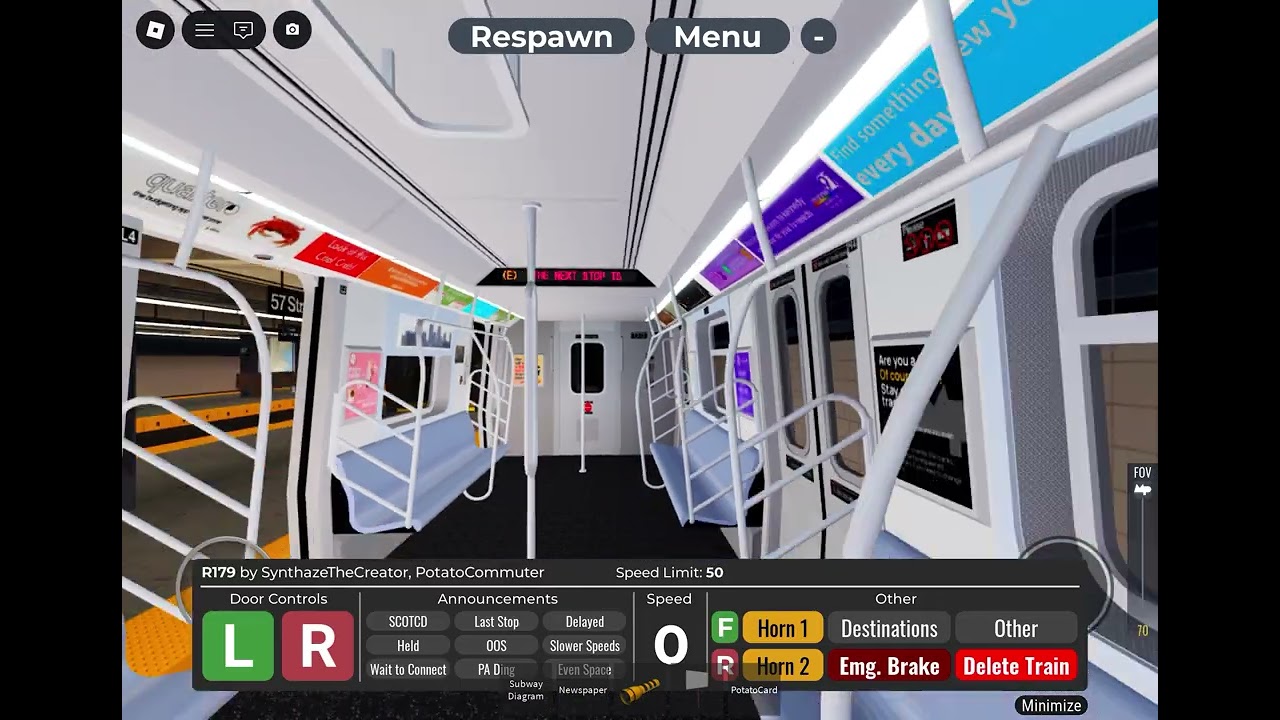 PTA (E)Train From Halson Terminal Station to Union Turnpike Station Roblox 