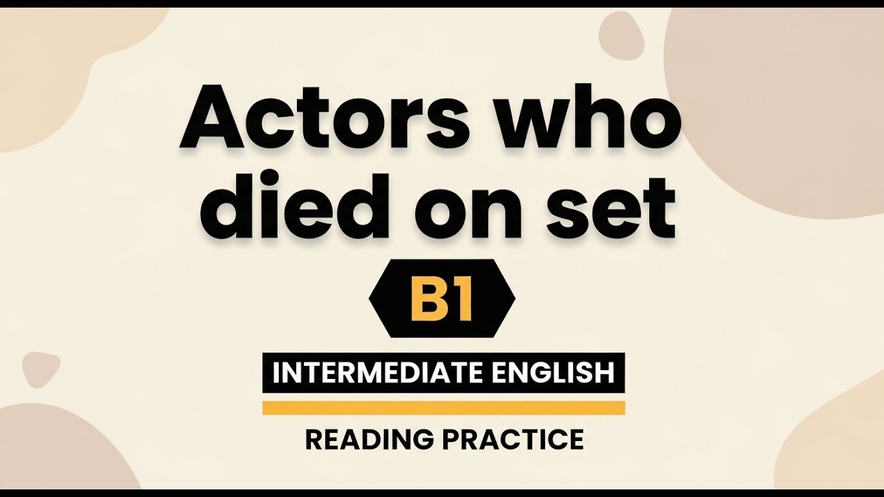 B1+ English Reading Practice | CEFR Level