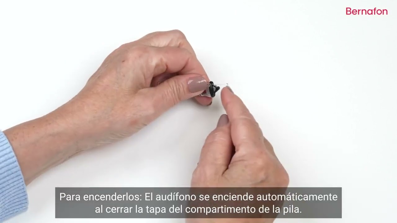 Cómo encender y apagar tus audífonos Bernafon Alpha IIC y CIC
