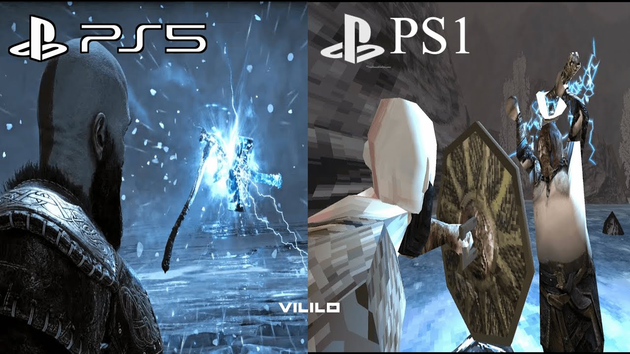 PS5 VS PS1 GOD OF WAR RAGNAR&Ouml;K | VILILO ❄️