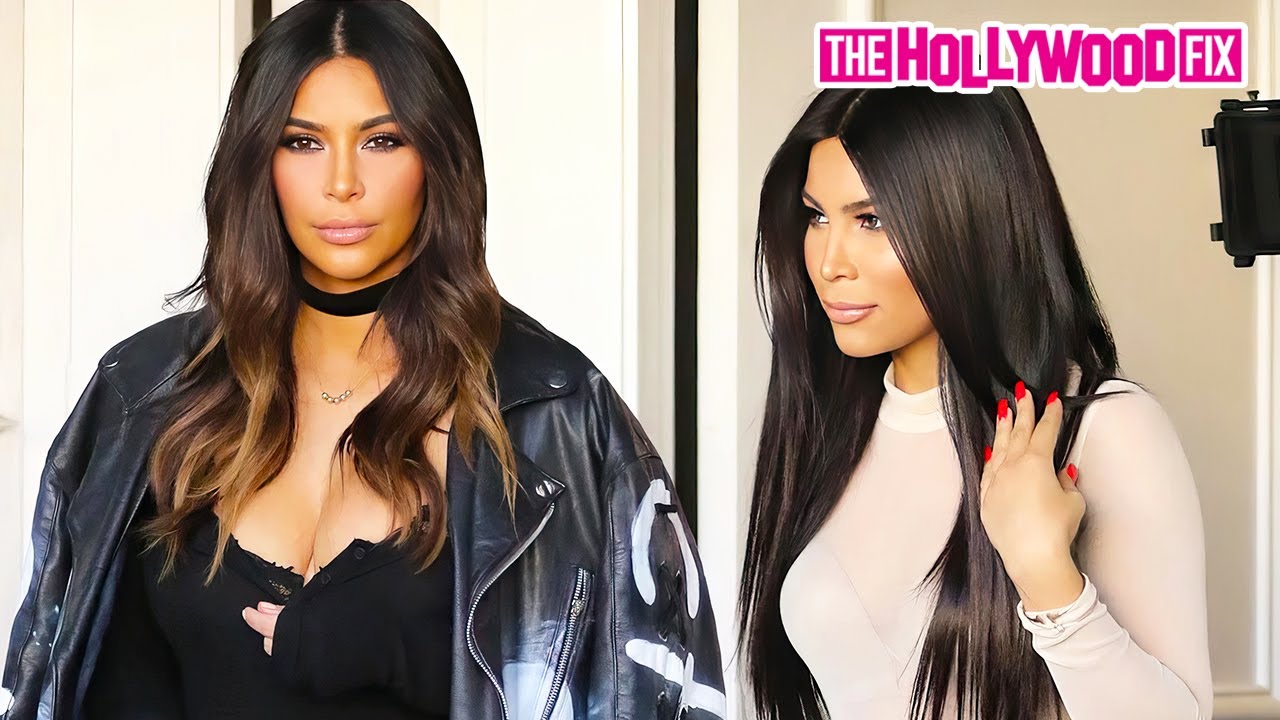 Kim Kardashian Meets Her Clone At The Plastic Surgeon's Office With Jonathan Cheban In Beverly Hills