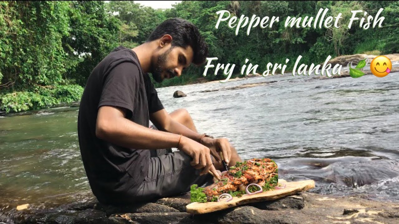 Fish Fry in Sri Lanka with beautiful nature | Fried mullet fish | &zwj;රසම රස මාළු බැදුමක්🍃😋🐟