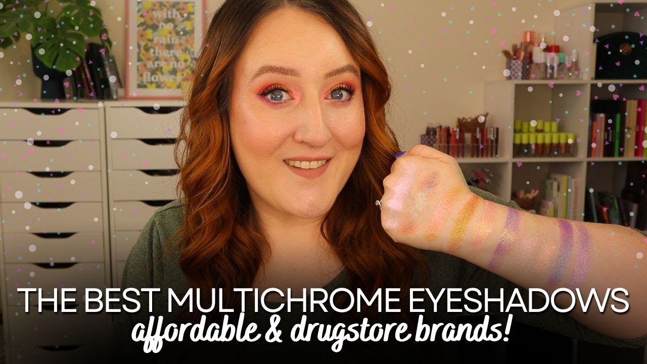TOP 10 MULTICHROME EYESHADOWS! Affordable & Drugstore Brands The Best Multi & Duo Chrome Eye Shadows
