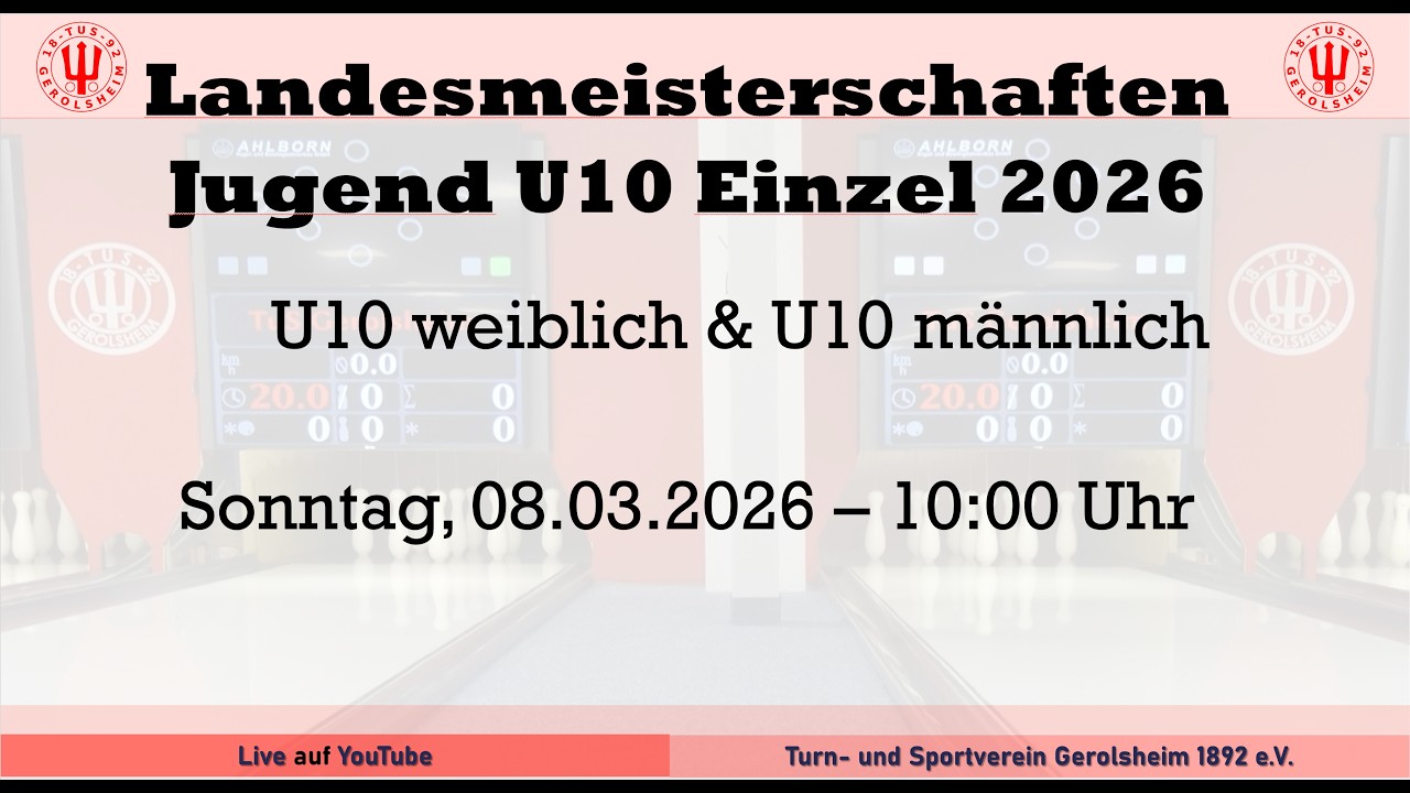 Landesmeisterschaften Jugend U10 Einzel 2026