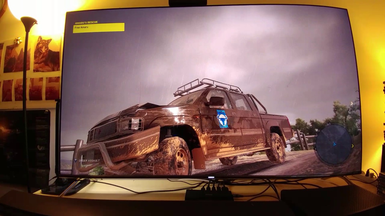 Ghost Recon : Wildlands - Curved Wide Mode Ps4 pro vs Xbox One S HDR