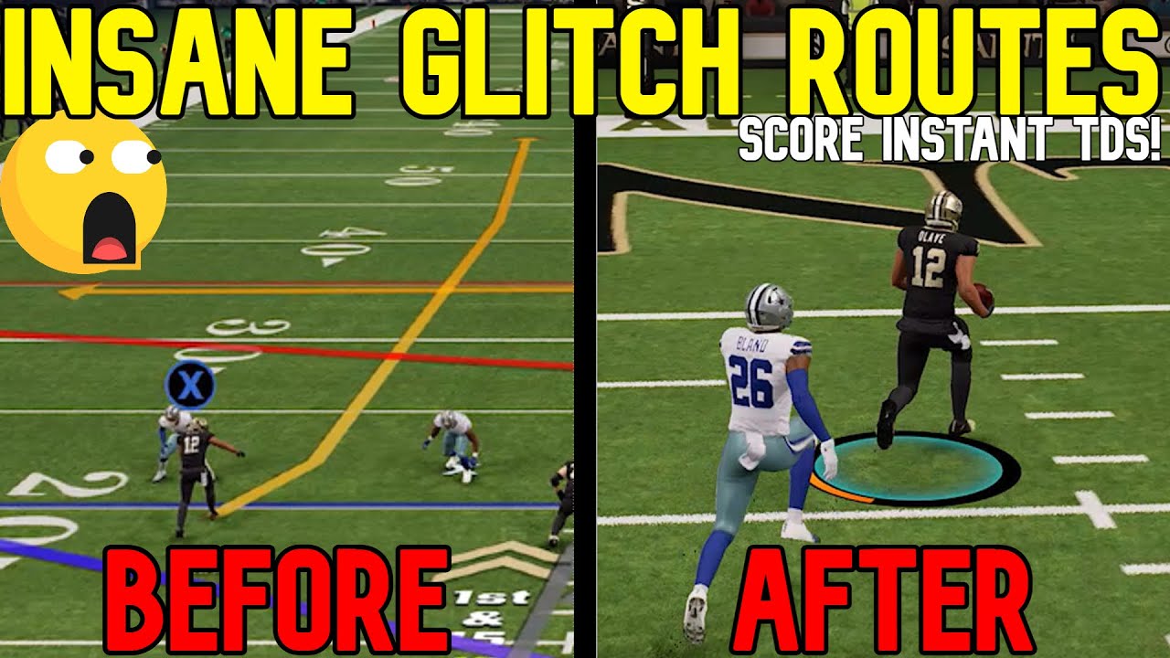 ⚠️5 Overpowered Glitch Routes⚠️ That SCORE INSTANT TOUCHDOWNS! Best Plays Madden NFL 23 Offense Tips