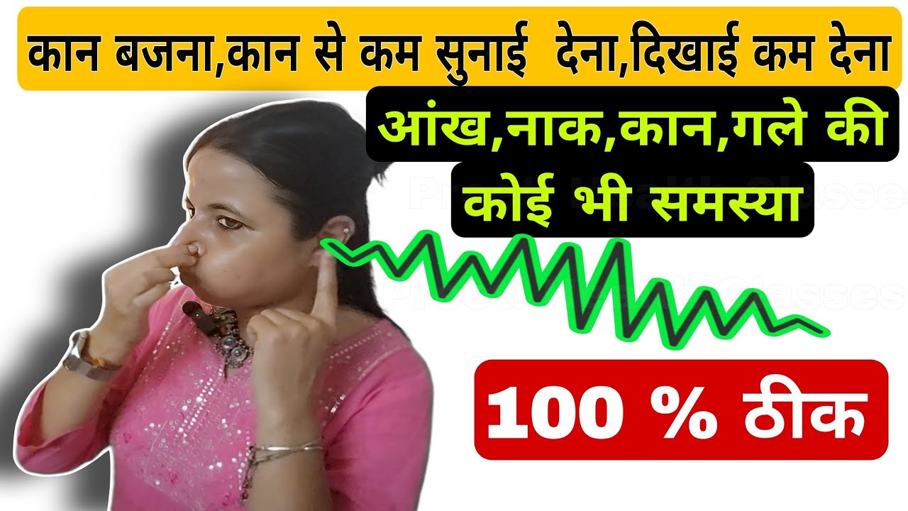 कान बजना,कान से कम सुनाई देना,दिखाई कम देना ,आंख,नाक,कान,गले की कोई भी समस्या100 % ठीक