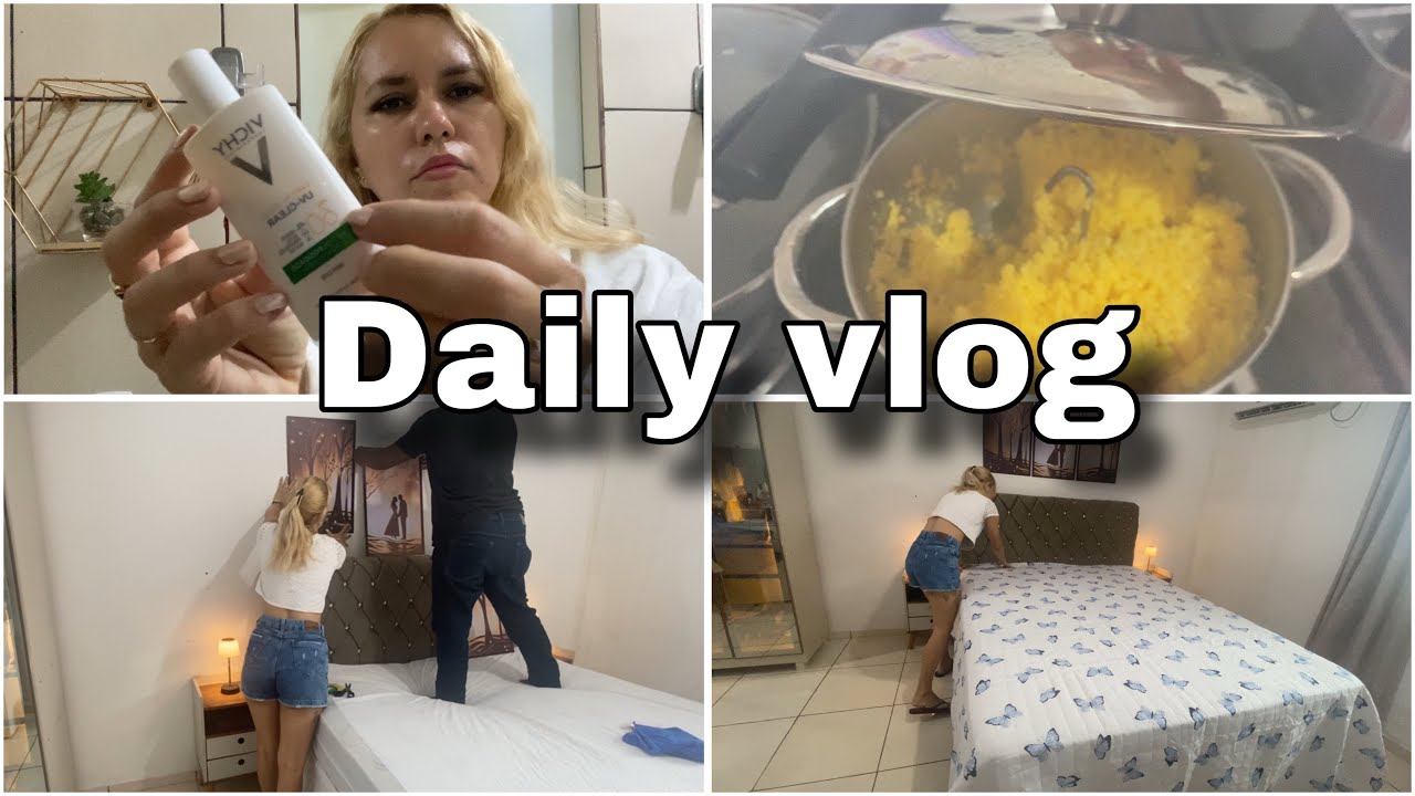 Rotina Matinal: Skin care/ café da manhã/ Cuidados com as plantas/ Limpeza no quarto/ Cama posta…