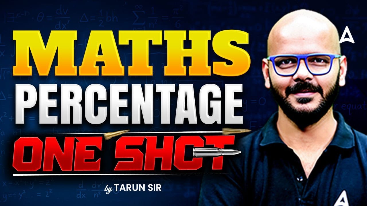 Complete Percentage One Shot | Percentage for All SSC Exams 2026 | Maths By Tarun Sir