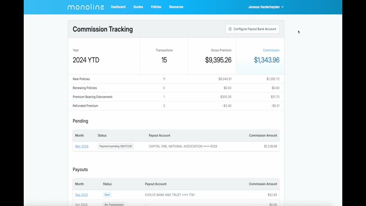 Commission Tracking