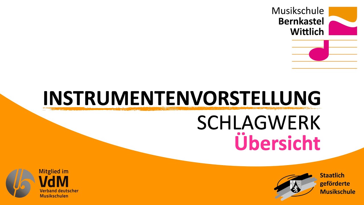 Schlaginstrumente - &Uuml;bersicht
