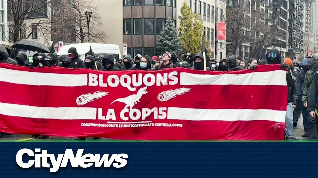Protests outside COP15 in Montreal, demanding climate action