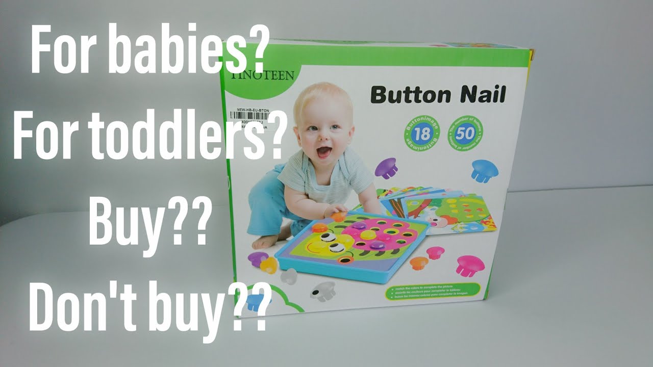 TINOTEEN Baby Colour Button Art Mosaic Toys for Toddler, DIY Educational Learning Toy from Amazon