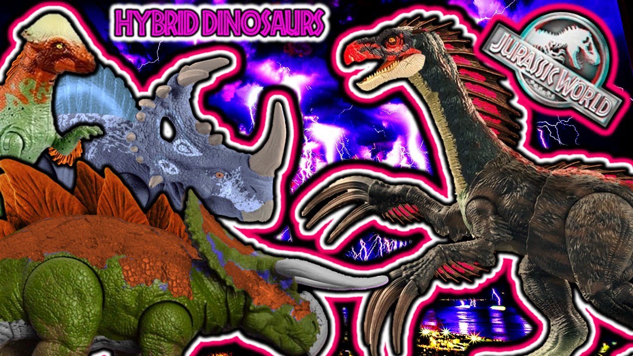 Концепции игрушечных гибридных/мутантных динозавров из «Парка Юрского периода»