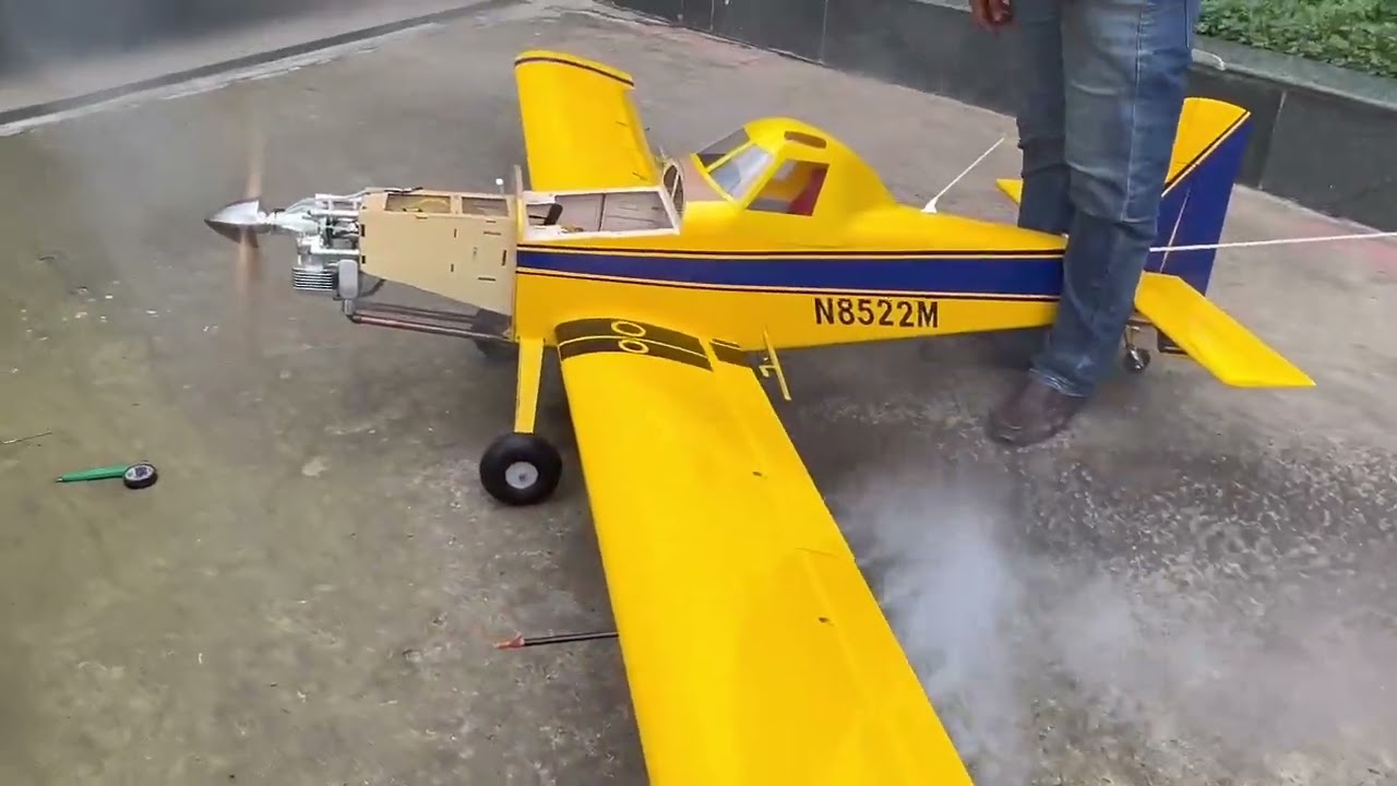 LEGEND HOBBY 118” AIR TRACTOR 802 Simulated Sprayer Kit testing. Engine is DLE 55RA LEGENDHOBBY.com