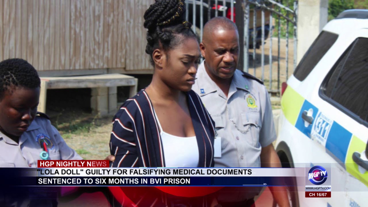 LOLA DOLL GUILTY FOR FALSIFYING MEDICAL DOCUMENTS