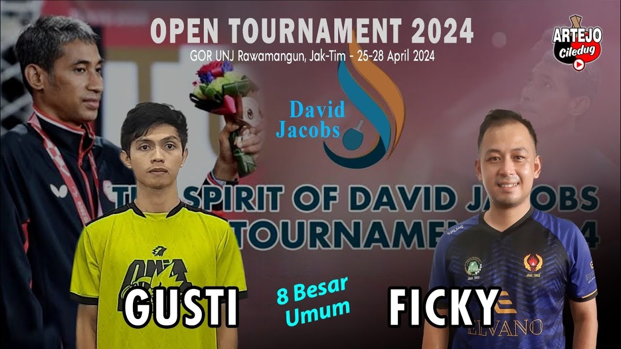 8 BESAR‼️ GUSTI / Onic 🆚 FICKY SUPIT / Jatim || DAVID JACOBS OPEN U-13 Jakarta, 25-28 April 24