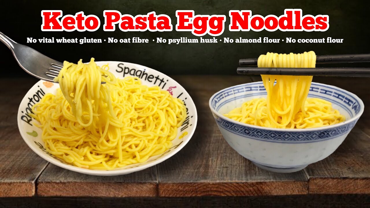 🍝 Кето-спагетти с яичной лапшой | 🍜 Оригинальный рецепт кето-пасты | Пожалуйста, указывайте ссылк...