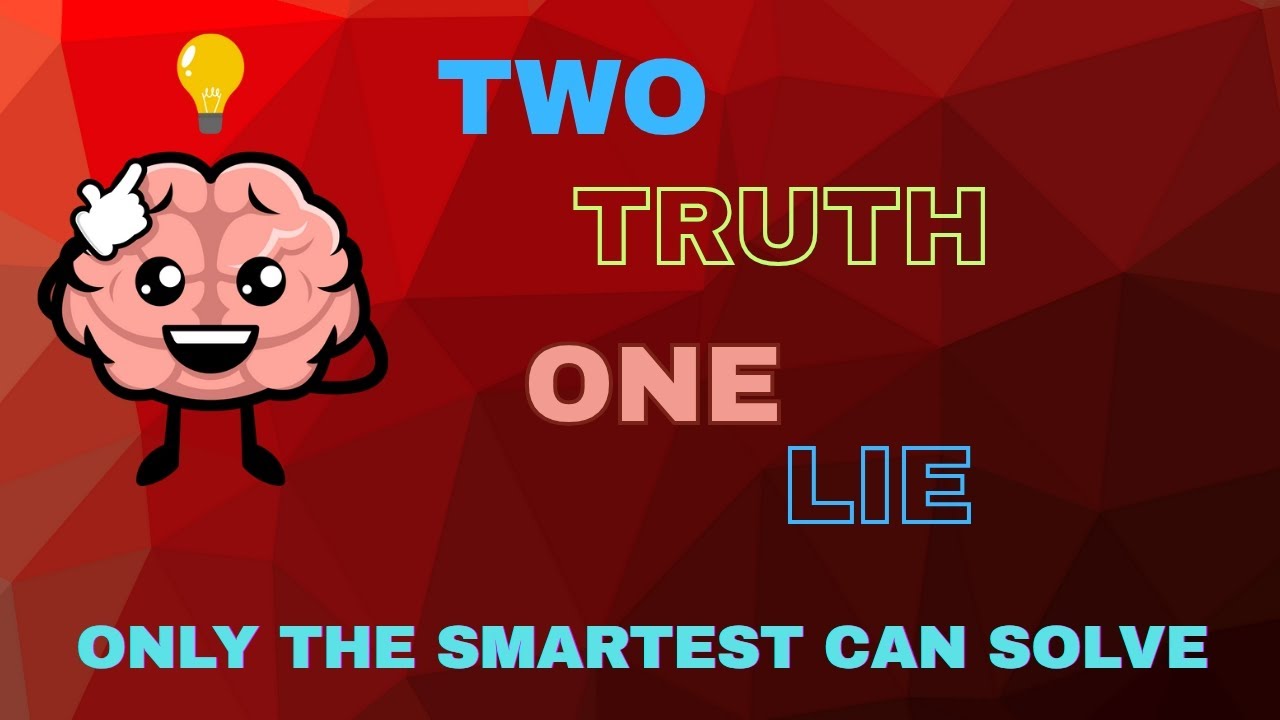Two Truth One Lie Riddles || Only The Smartest Can Solve || #viral #fun #riddles 