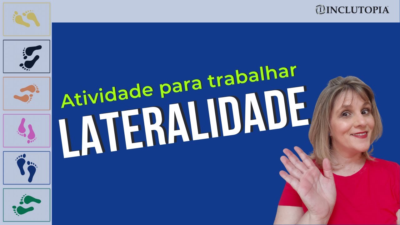 Atividade de lateralidade: Circuito de pegadas
