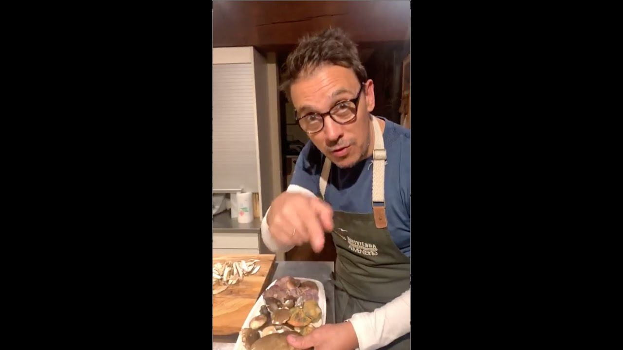 Francis Paniego cocina Revuelto de Setas